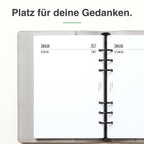 
Linke Seite der A5-Kalendereinlage 1 Tag auf 1 Seite, blanko
