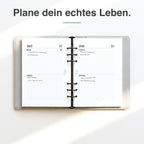 
A5 Kalendereinlage 2 Tage auf 1 Seite liniert, handschriftlich ausgefüllt