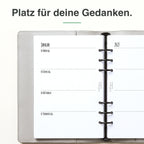 
Linke Seite der A5-Kalendereinlage 1 Woche auf 2 Seiten, blanko