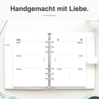 
A5 Kalendereinlage blanko im Organizer – Lifestyle-Flatlay
