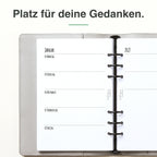 
Linke Seite der A5-Kalendereinlage 1 Woche auf 2 Seiten, blanko
