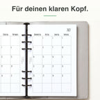 
Rechte Seite der A5-Kalendereinlage 1 Monat auf 2 Seiten