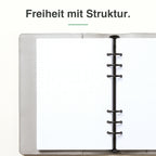 
A5 Dot-Grid-Notizpapier, linke Seite mit Punktraster