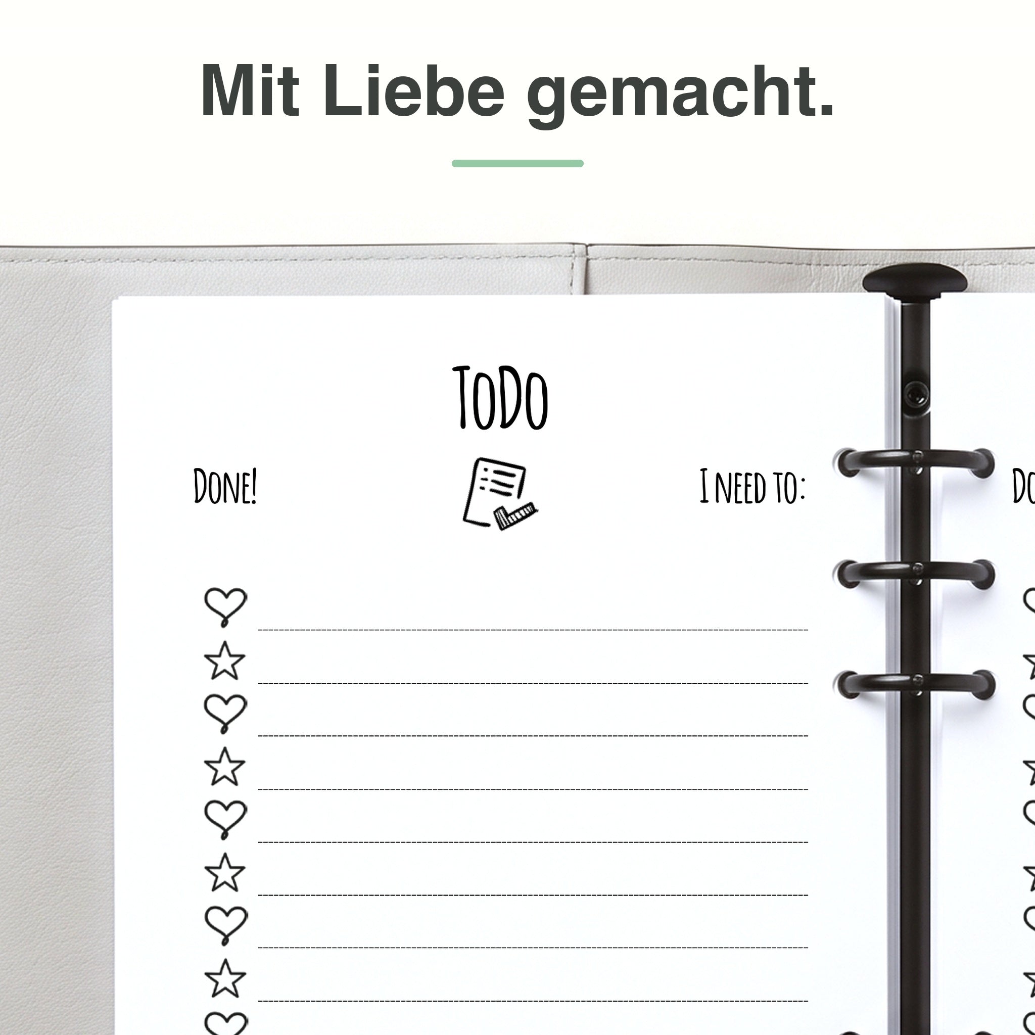
To-do-Liste Nahaufnahme – Kästchen zum Abhaken, Premiumpapier