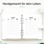 
A5 Finanzliste im Einsatz beim Haushaltsbuch-Führen