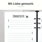 
Einkaufsliste Nahaufnahme – Kästchen zum Abhaken, Premiumpapier