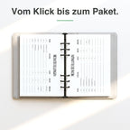 
A5 Bestellliste handschriftlich ausgefüllt, Bestellungen notiert