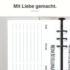 
Bestellliste Nahaufnahme – Spalten für Bestellung und Status, Premiumpapier