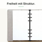 
Personal Dot-Grid-Notizpapier, linke Seite mit Punktraster