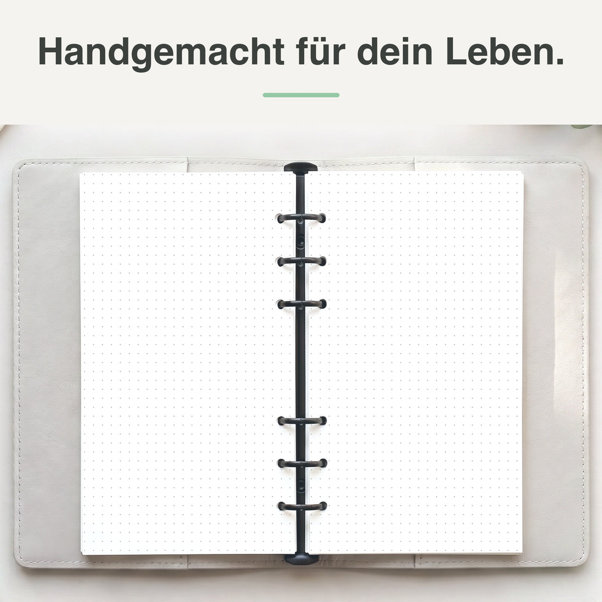 
Personal Notizpapier Dot Grid im Einsatz beim Bullet Journaling