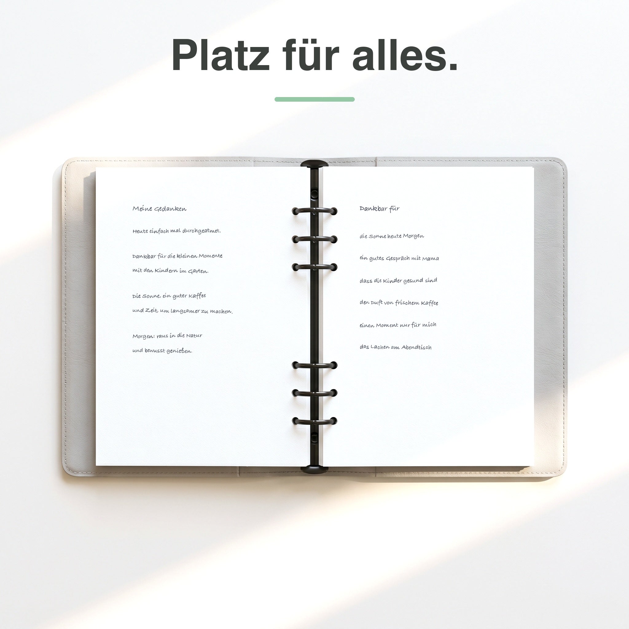 
A5 Blankopapier in Benutzung, handschriftlich beschrieben