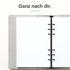 
A5 Blankopapier, linke leere Seite
