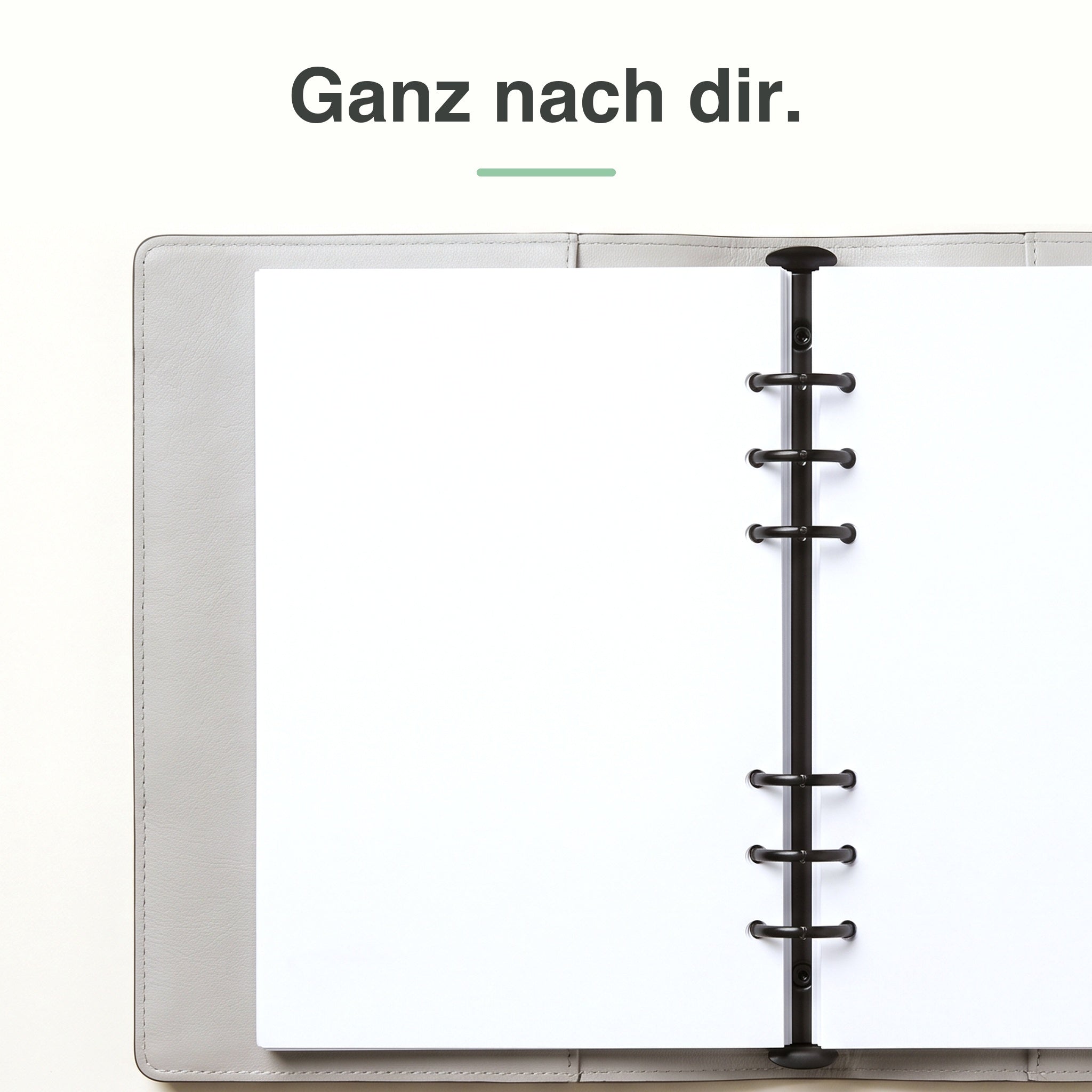 
A5 Blankopapier, linke leere Seite