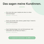 
Kundenbewertungen zu Kalendereinlagen 1W1S Blanko - 4,96 von 5 Sternen