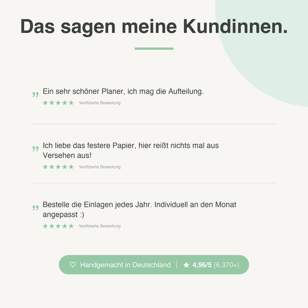 
Kundenbewertungen zu Kalendereinlagen 1W1S Liniert - 4,96 von 5 Sternen