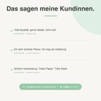 
Kundenbewertungen zu Kalendereinlagen 1W2S Blanko (Notizen unten rechts) - 4,96 von 5 Sternen