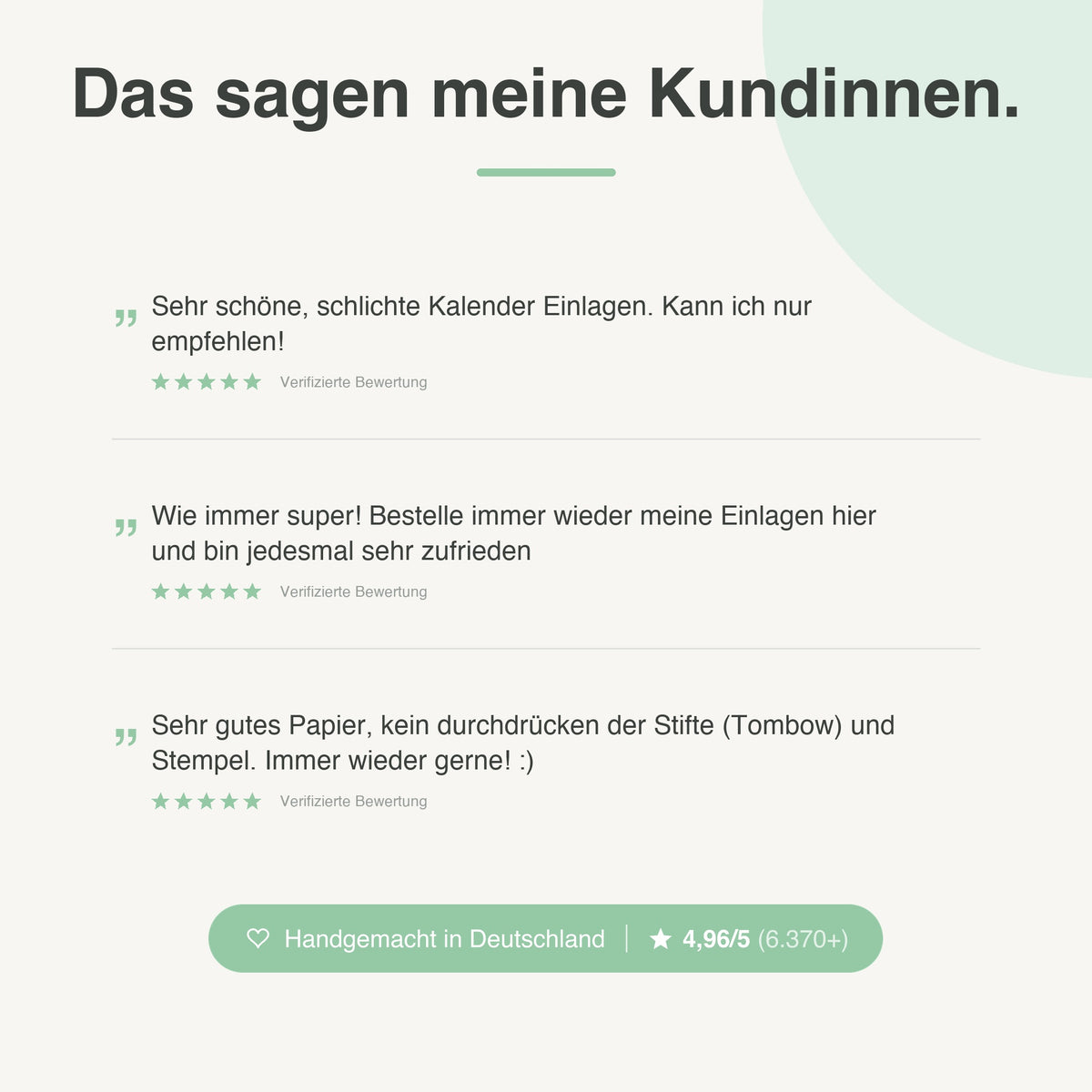 
Kundenbewertungen zu Kalendereinlagen 1W2S Blanko (Wochenende geteilt) - 4,96 von 5 Sternen