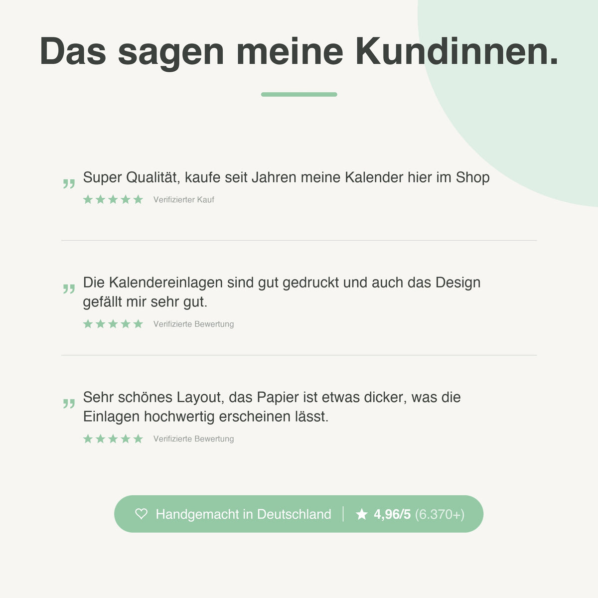 
Kundenbewertungen zu Kalendereinlagen 1W2S Blanko (Wochenende mit Notizen) - 4,96 von 5 Sternen