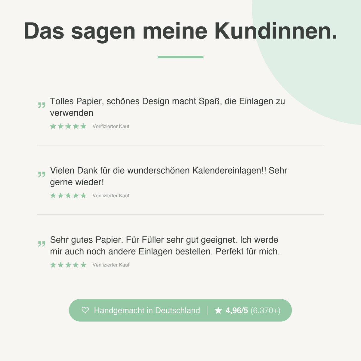 
Kundenbewertungen zu Kalendereinlagen 1W2S elfenbeinmädchen - 4,96 von 5 Sternen