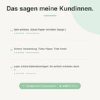 
Kundenbewertungen zu Kalendereinlagen 1W2S Kreativ - 4,96 von 5 Sternen