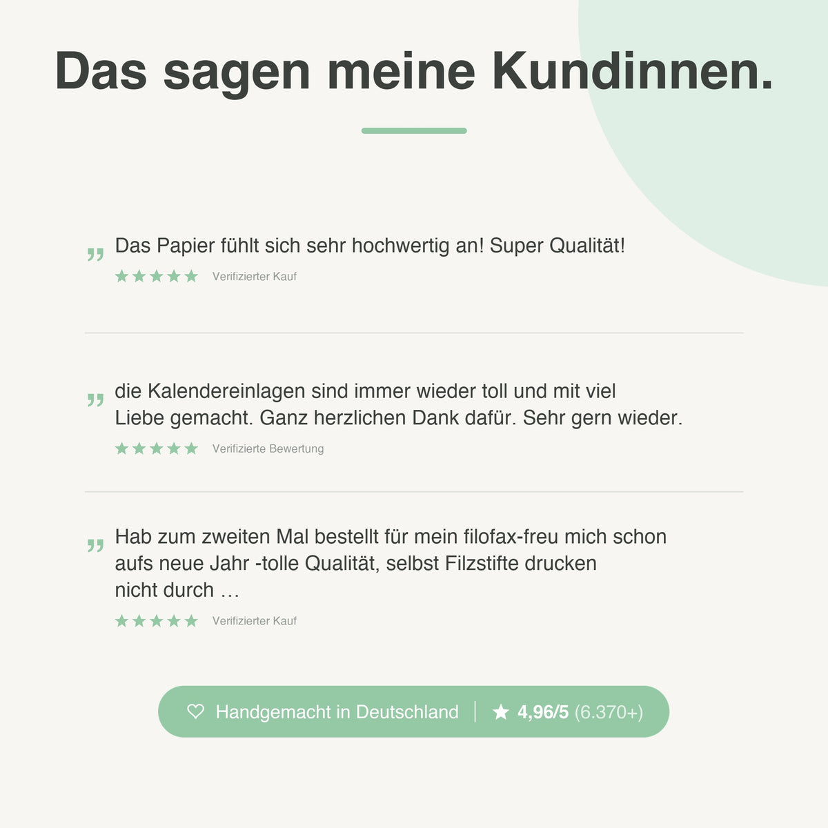 
Kundenbewertungen zu Kalendereinlagen 1W2S Liniert (mit Tracker) - 4,96 von 5 Sternen